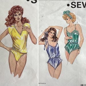 Modello per lingerie vintage, teddy, mutandine e canottiera ~ Kwik Sew 1586 e 1484