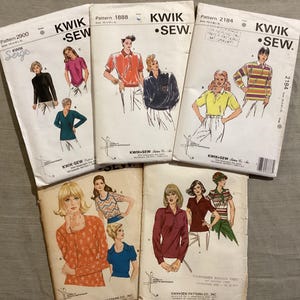 Kwik Sew Patterns - Womens Polos & T-Shirts - Factory Folded