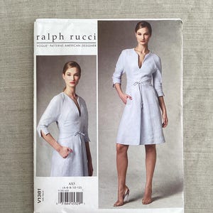 Ralph Rucci für Vogue American Designer Patterns - Kleid 1381 Größe 6-12