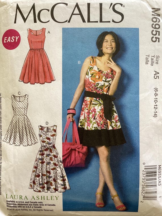 Laura Ashley Dress Pattern Teen Prom Year12 Formal Party