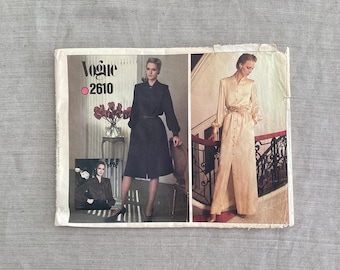Vintage Vogue 2610 – Suknia wieczorowa lub maxi z końca lat 70. – rozmiar 12 – F/F