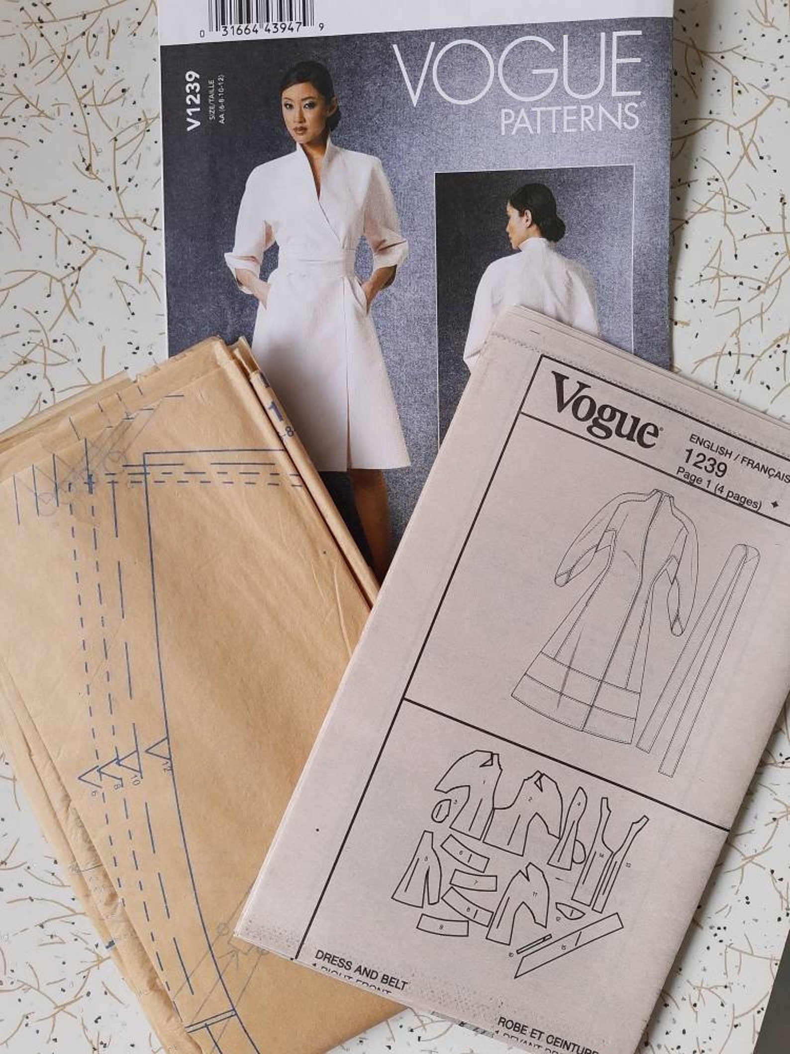 VOGUE AMERICAN DESIGNER Pattern Ralph Rucci Wrap Dress Dolman - Etsy