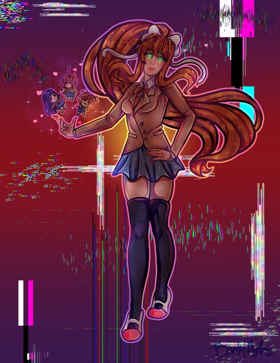 Monika Doki Doki Literature Club Print 