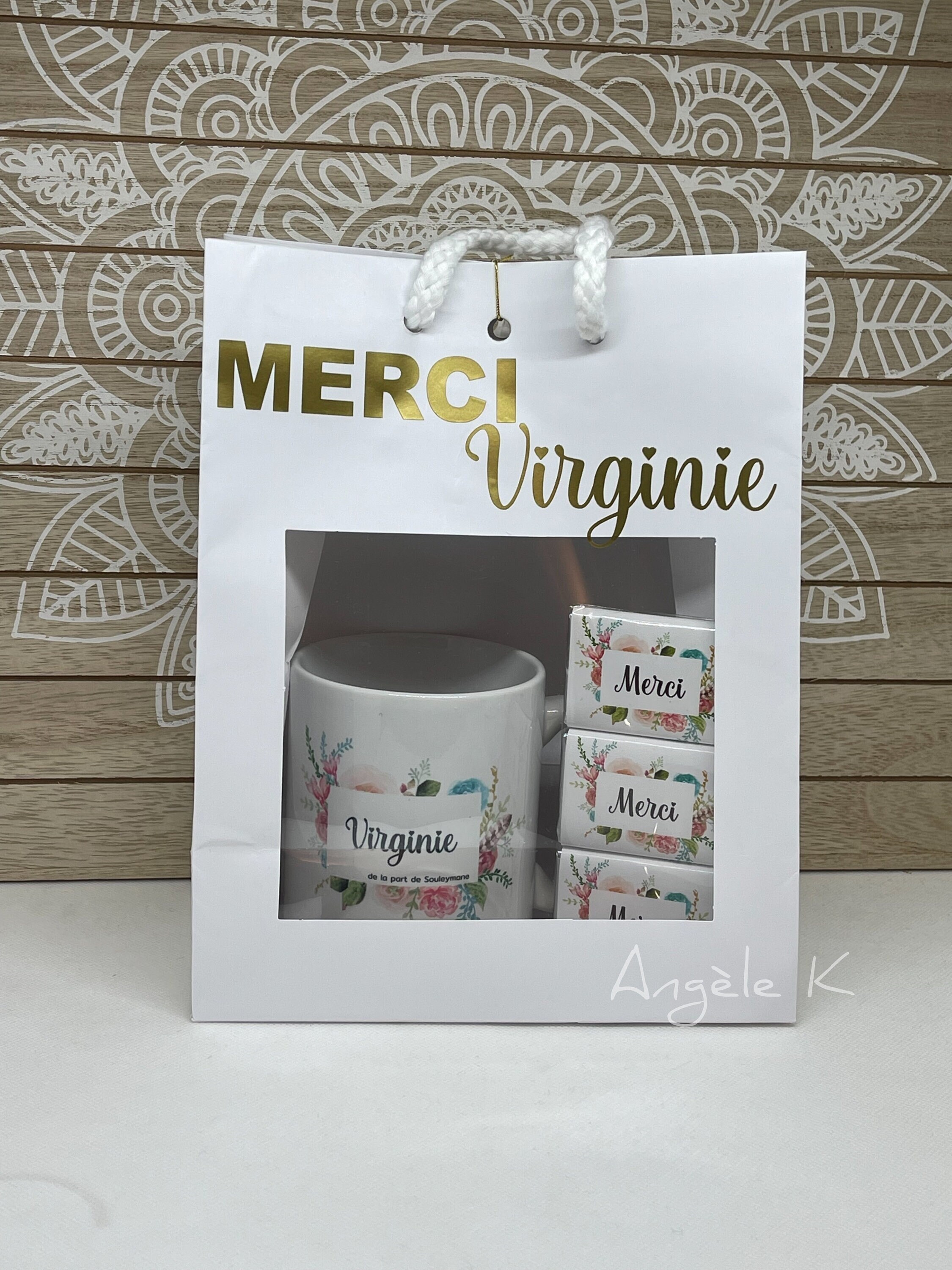 Sac Mug et Chocolats Personnalisés