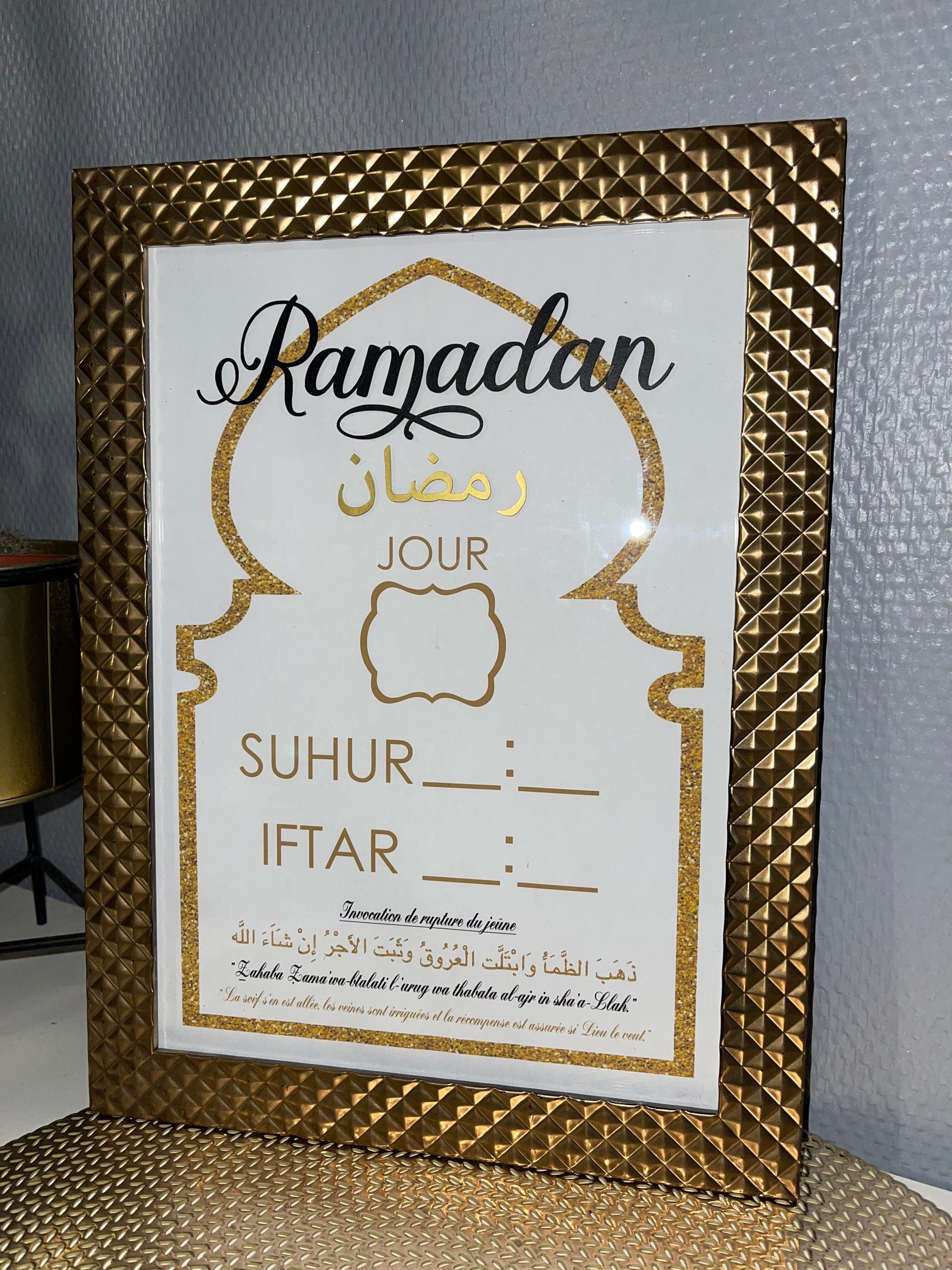 Cadre Horaires Ramadan