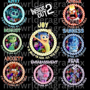 Inside Out Png herunterladen, Inside out Charaktere Png