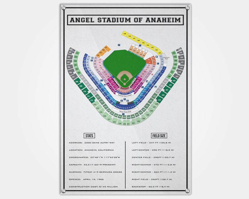 Angels Stadium Chart