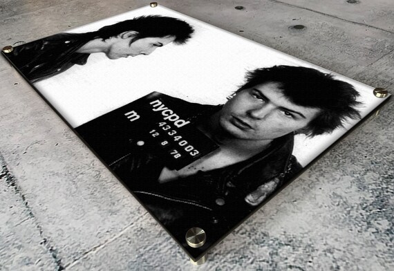 Sid Vicious Wood PrintCelebrity MugshotBooking Photo Mug Shot Pop Art