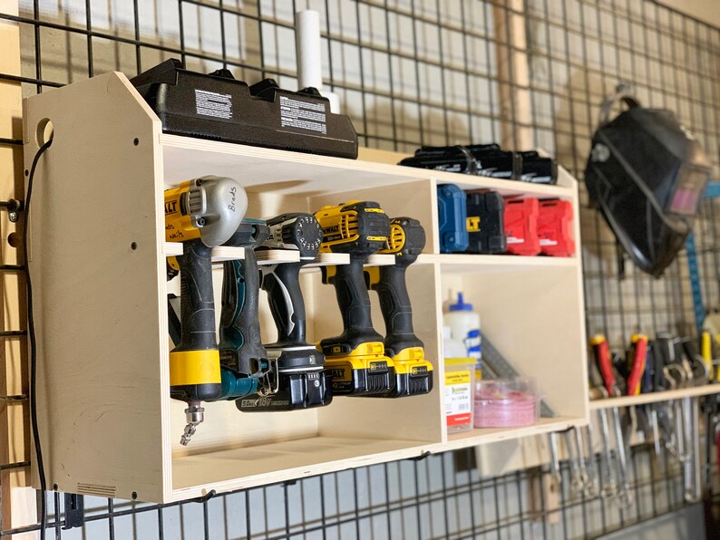 Tool Organizer Charging Station Cordless Drill Storage Etsy