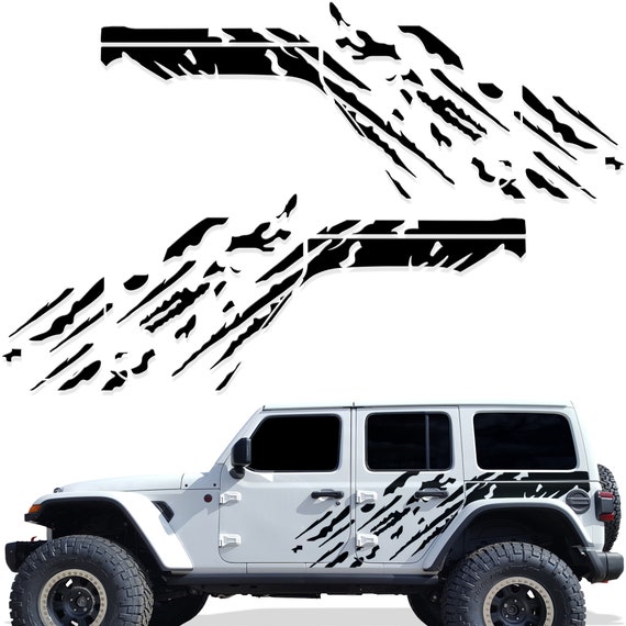 Haus & Garten Bastel & Künstlerbedarf 2 of Jeep Wrangler Sport Unlimited  Refresh Kit Vinyl Stickers Decal Black LA2738695