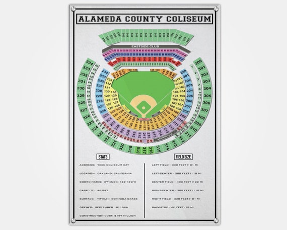 Coliseum Seating Chart Oakland