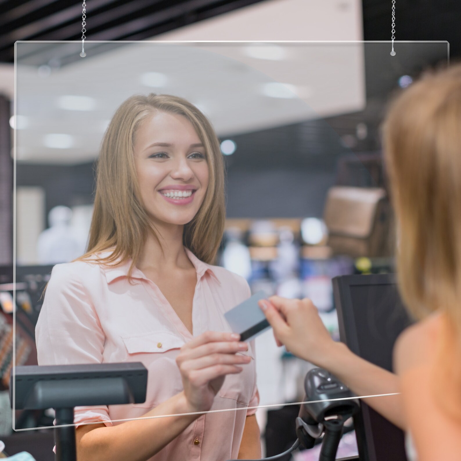 Hanging Sneeze Guard Includes Mounting Kit Schools Etsy