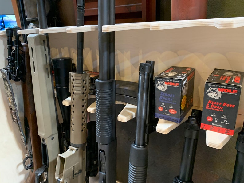 Rifle Rack 7 Slot Custom Rack Floor Mount Gun Storage Etsy