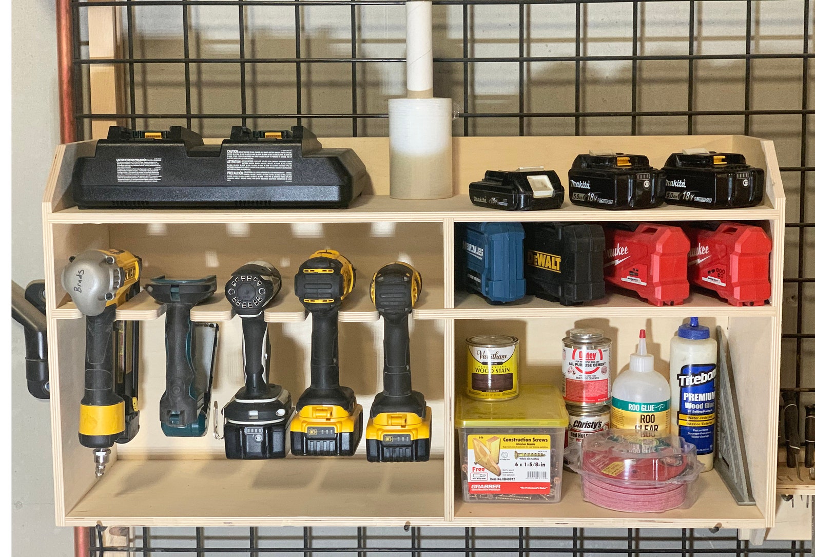 Tool Organizer Charging Station Cordless Drill Storage Etsy