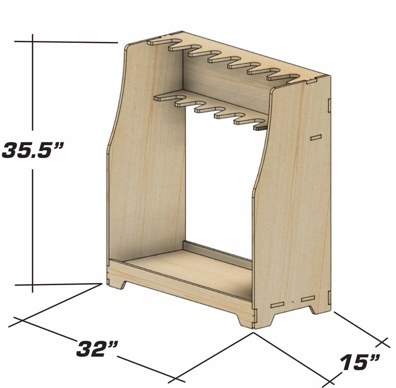 Rifle Rack 7 Slot Custom Rack Floor Mount Gun Storage Etsy