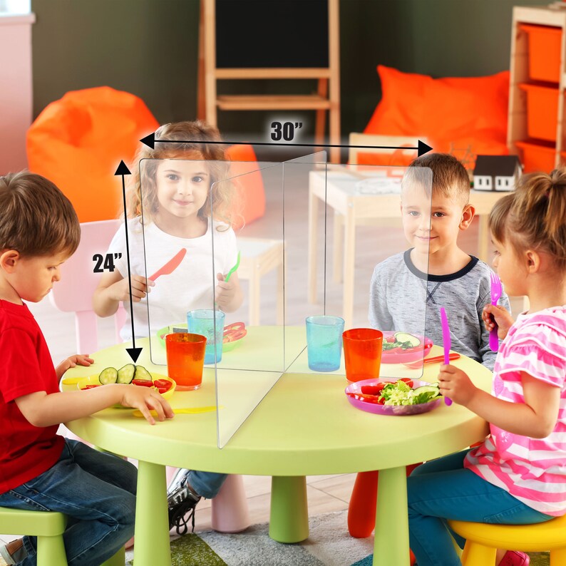 Kindergarten Plexiglass Shield School Table Divider Etsy