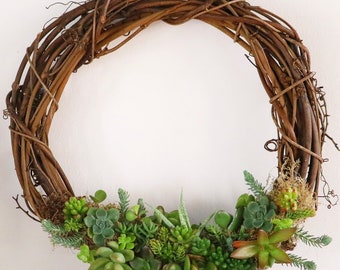 12" Succulent Wreath