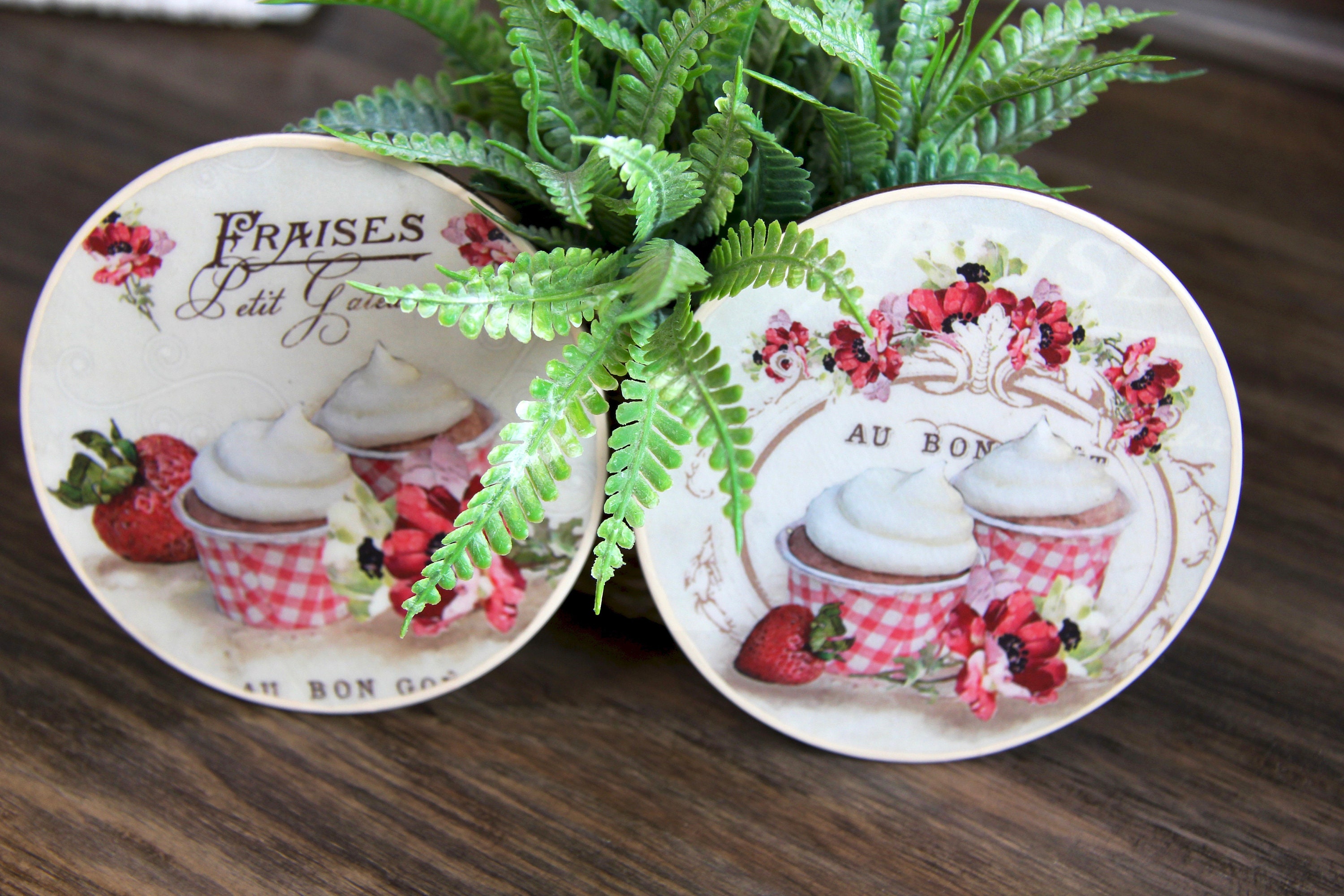 Cup Coasters Set Drink coasters Wooden coasters Set 2 Etsy