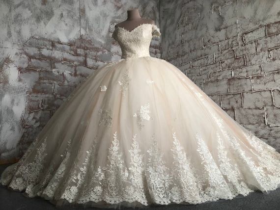 luxury wedding gown