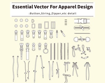 Fashion Template Essential vector for apparel design