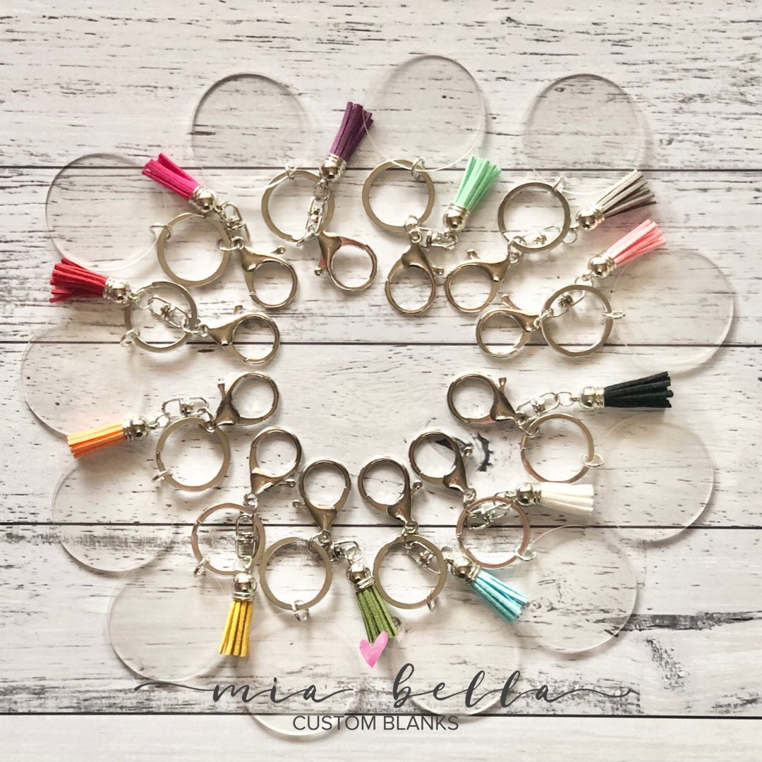 Blank Acrylic Keychains Round 5cm Acrylic Keychain Faux Etsy Australia