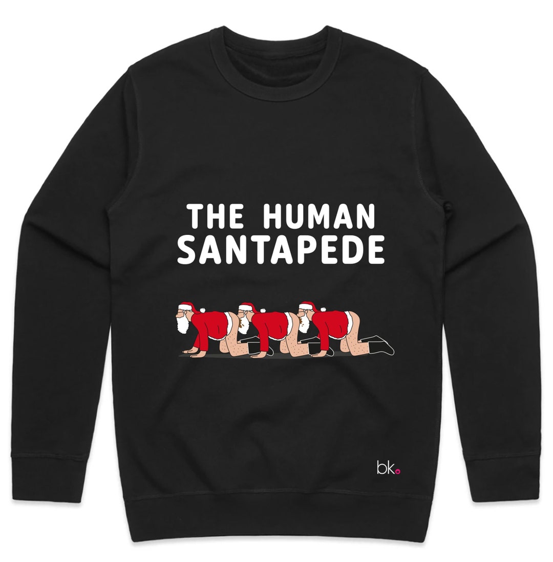 Human santapede christmas sweater cheap