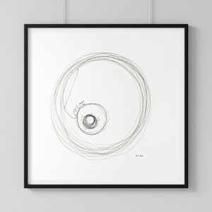 Könnte beinhalten: Eine Schwarzweiß-Linienzeichnung eines Kreises mit einem kleineren Kreis im Inneren. Der kleinere Kreis hat das Wort "centre" darin geschrieben.