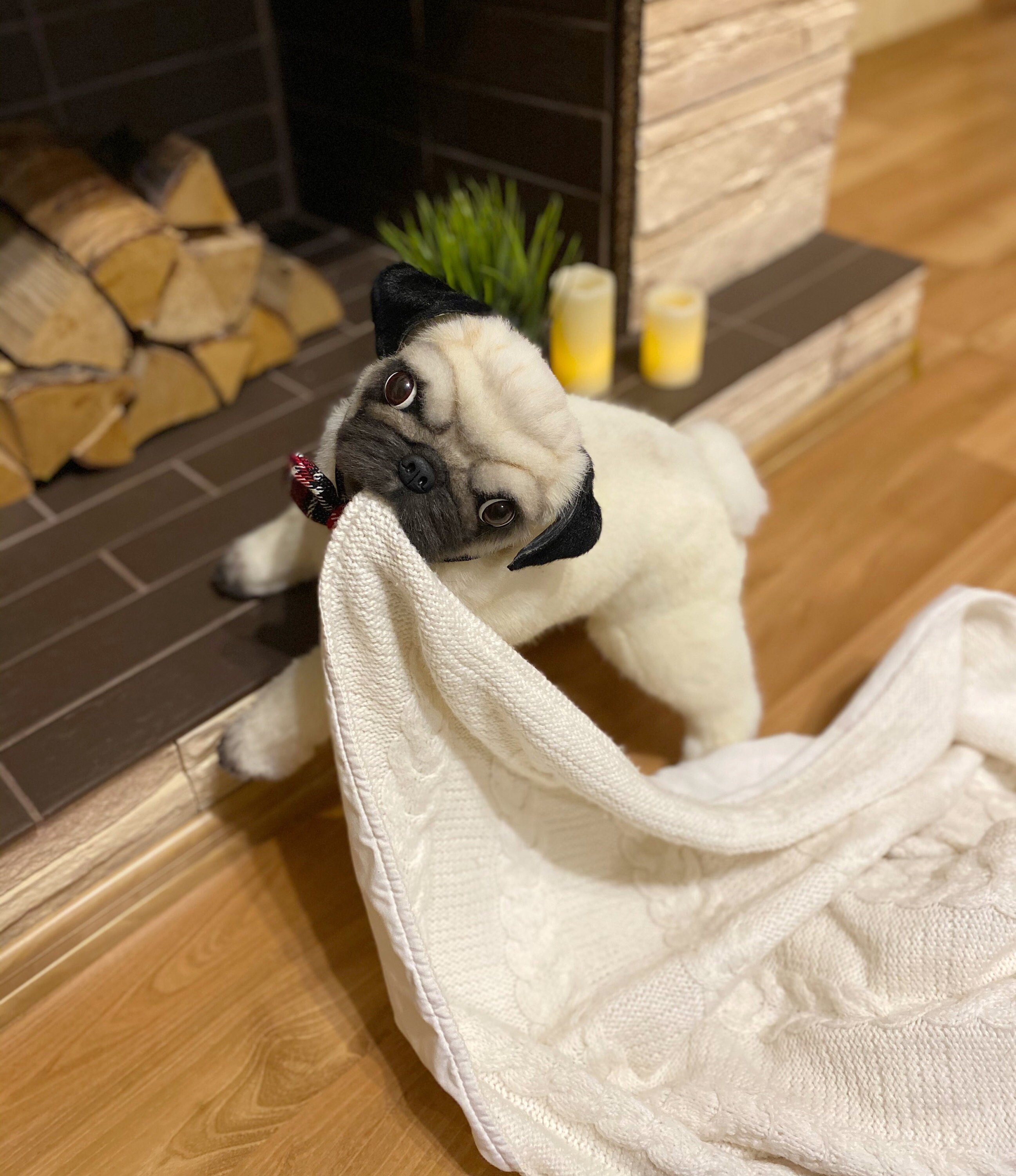 realistic pug toy