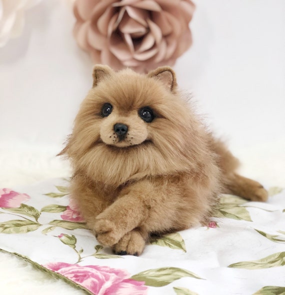 realistic stuffed pomeranian