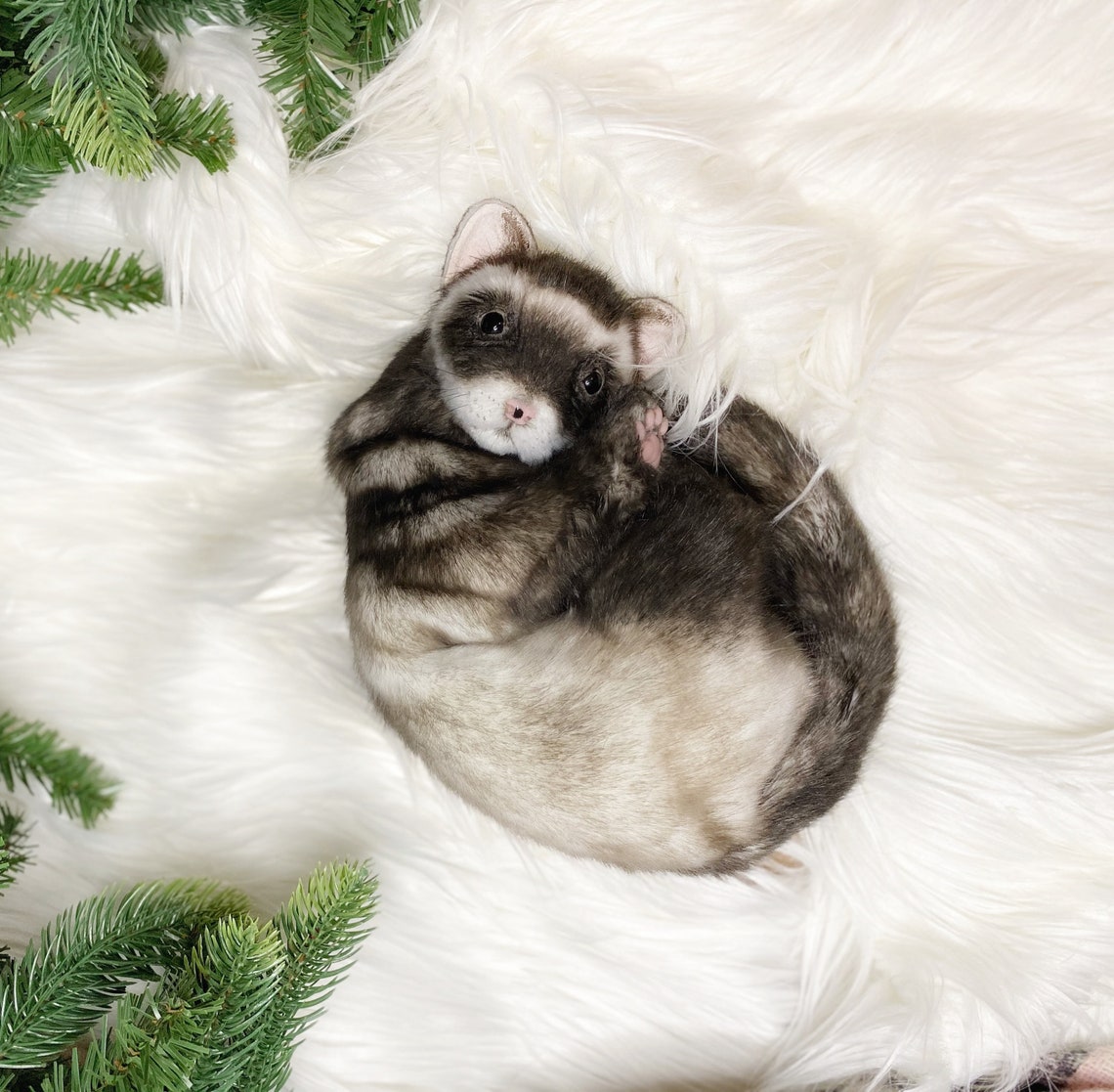 Life look replica ferret custom stuffed realistic plush Etsy
