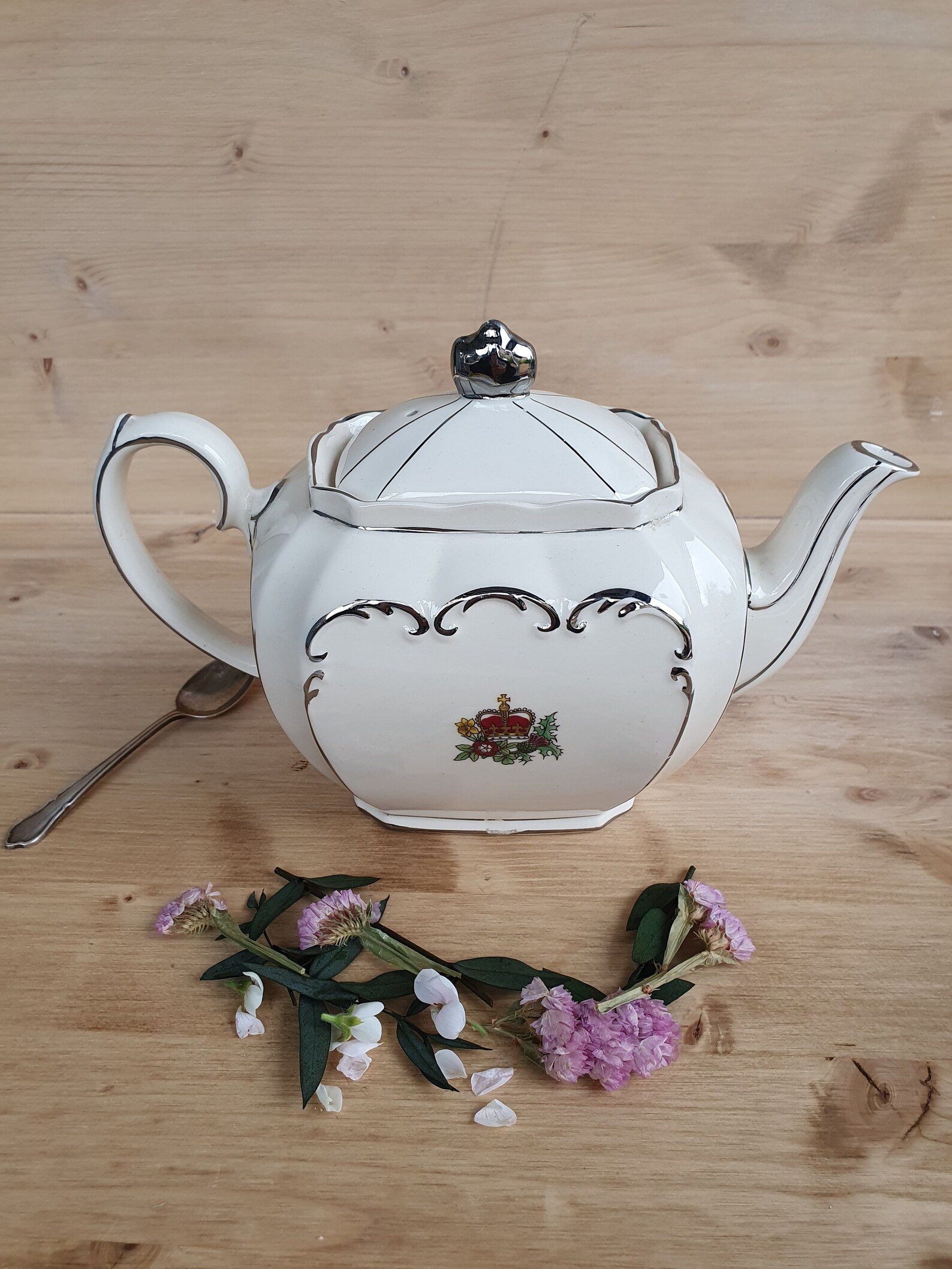 Rare Queen Elizabeth II Silver Jubilee Teapot 1952 1977 Etsy