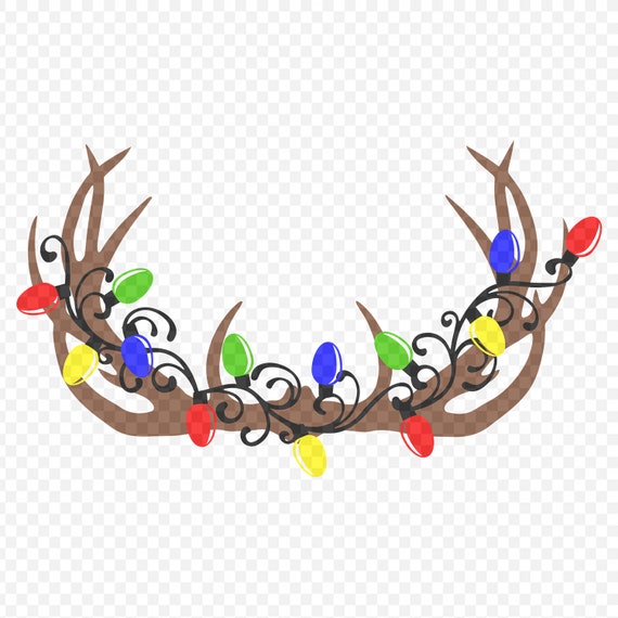 Download Antler Christmas Light Svg Svg For Mugs Svg For T-shirt ...