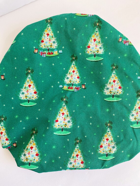 Christmas Trees and Presents Unisex Surgical Scrub Hat Christmas Trees and Presents Unisex Surgical Scrub Hat