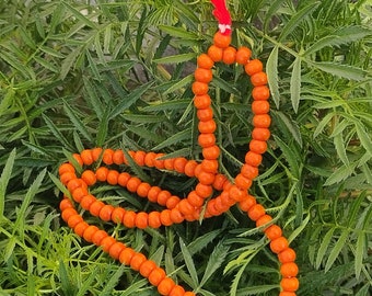 Handmade Tulsi 108 Beads Japa Mala: Vrindavan Prayer Beads