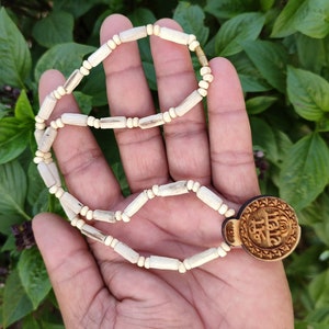 Tulsi Kanthimala,Basil necklace Shree Radha Handmade tulsi necklace/ Jay Shri radhe Mala From Vrindavan, Iskcon Mala,Handmade tulsi necklace