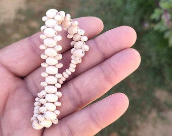 Handmade Tulsi Bead Bracelet: Krishna Mala Prayer Beads