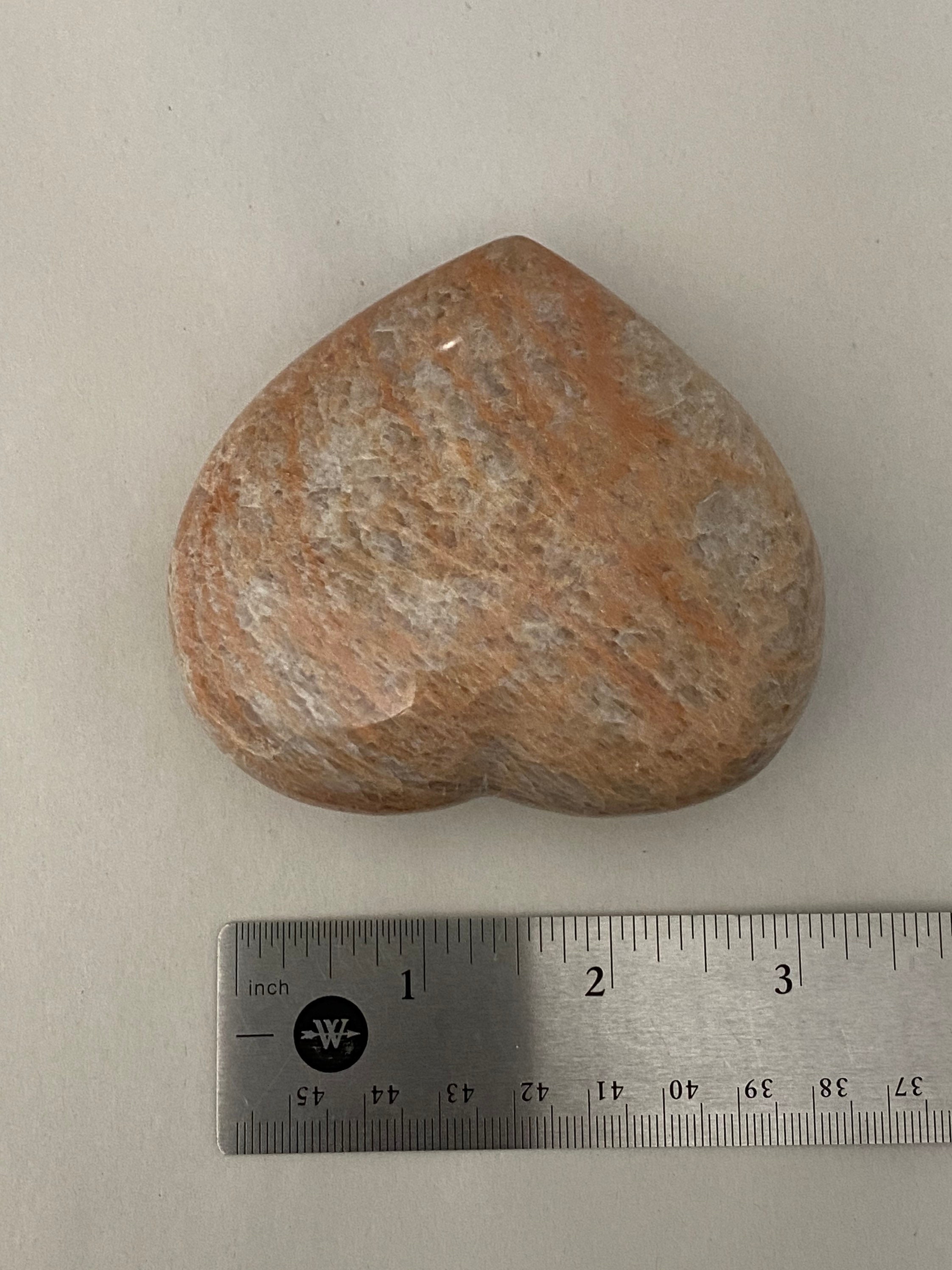 ピーチムーンストーンハート 342g - Etsy 日本