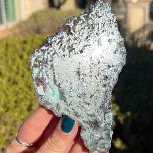 Raw Hematite Slab w/Stand 331g