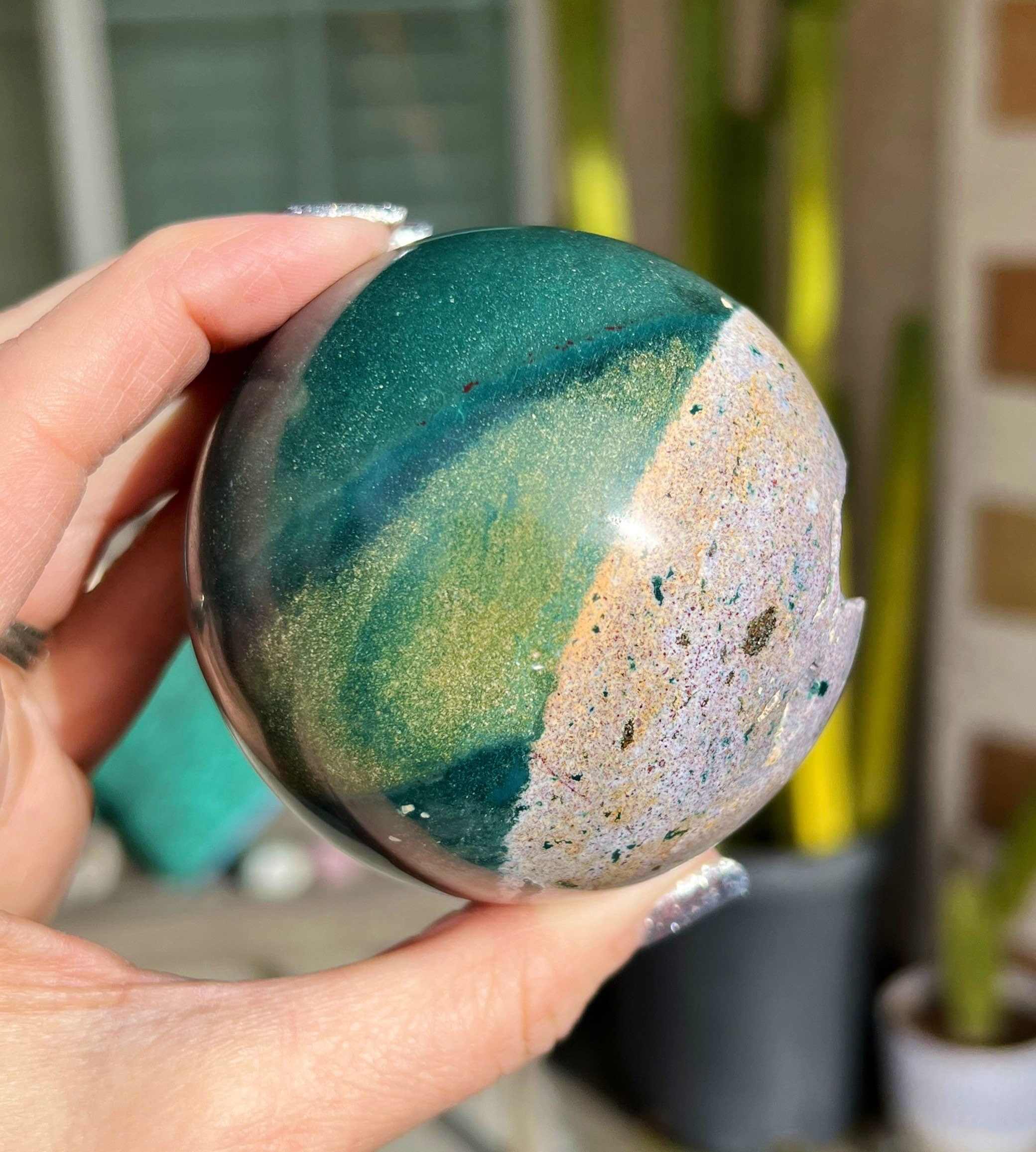 1.1 ポンドのグリーン シー ジャスパー/オーシャン ジャスパー