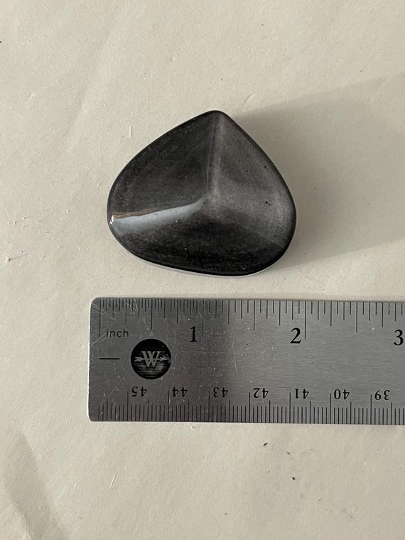 シルバーシーンオブシディアンハート 57g - Etsy 日本