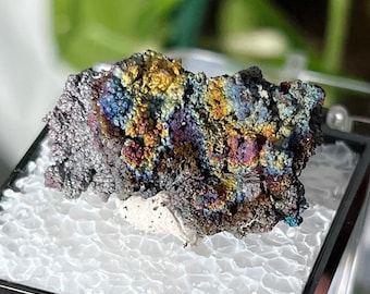 Turgite botrioidale arcobaleno iridescente di Graves Mtn, minerale in miniatura, esemplare da esposizione, cristallo di turgite, oltre a pietre tascabili GRATUITE!