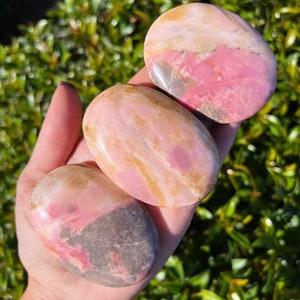You Choose*Pink Rhodonite Palmstones