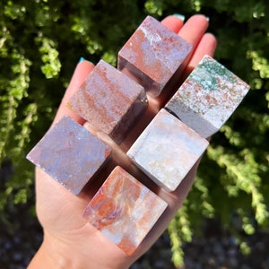 You Choose*Rainbow Ocean Jasper Cubes