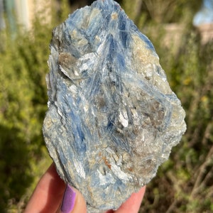1.2lb Blue Kyanite Cluster, Raw Kyanite, Natural Blue Kyanite, Rough Kyanite, Blue Kyanite Raw, Kyanite Quartz, Mica Blue Kyanite