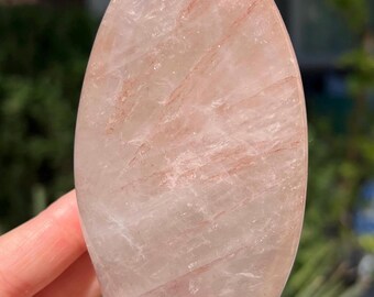 Quarzo di fuoco a forma libera 321 g, quarzo ematite, quarzo di fuoco fiamma, quarzo ematoide, cristallo lucido a forma libera, quarzo di fuoco naturale