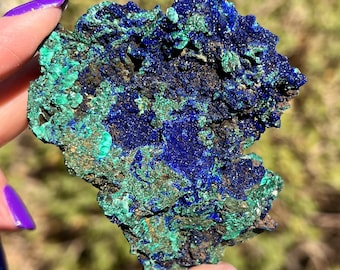 Raw Azurite/Malachite Cluster 137g