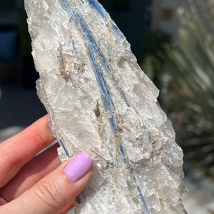 1.5lb Blue Kyanite Cluster, Raw Kyanite, Natural Blue Kyanite, Rough Kyanite, Blue Kyanite Raw, Kyanite Quartz, Mica Blue Kyanite