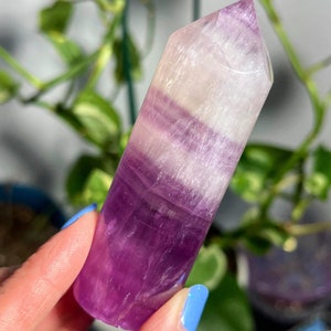 Purple Fluorite Cylinder Tower 175g