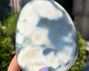 Orca Agate Freeform 1.13lb, Polished Orca Agate, Natural Orca Agate, Orca Stone, Chalcedony, Crystal Freeform