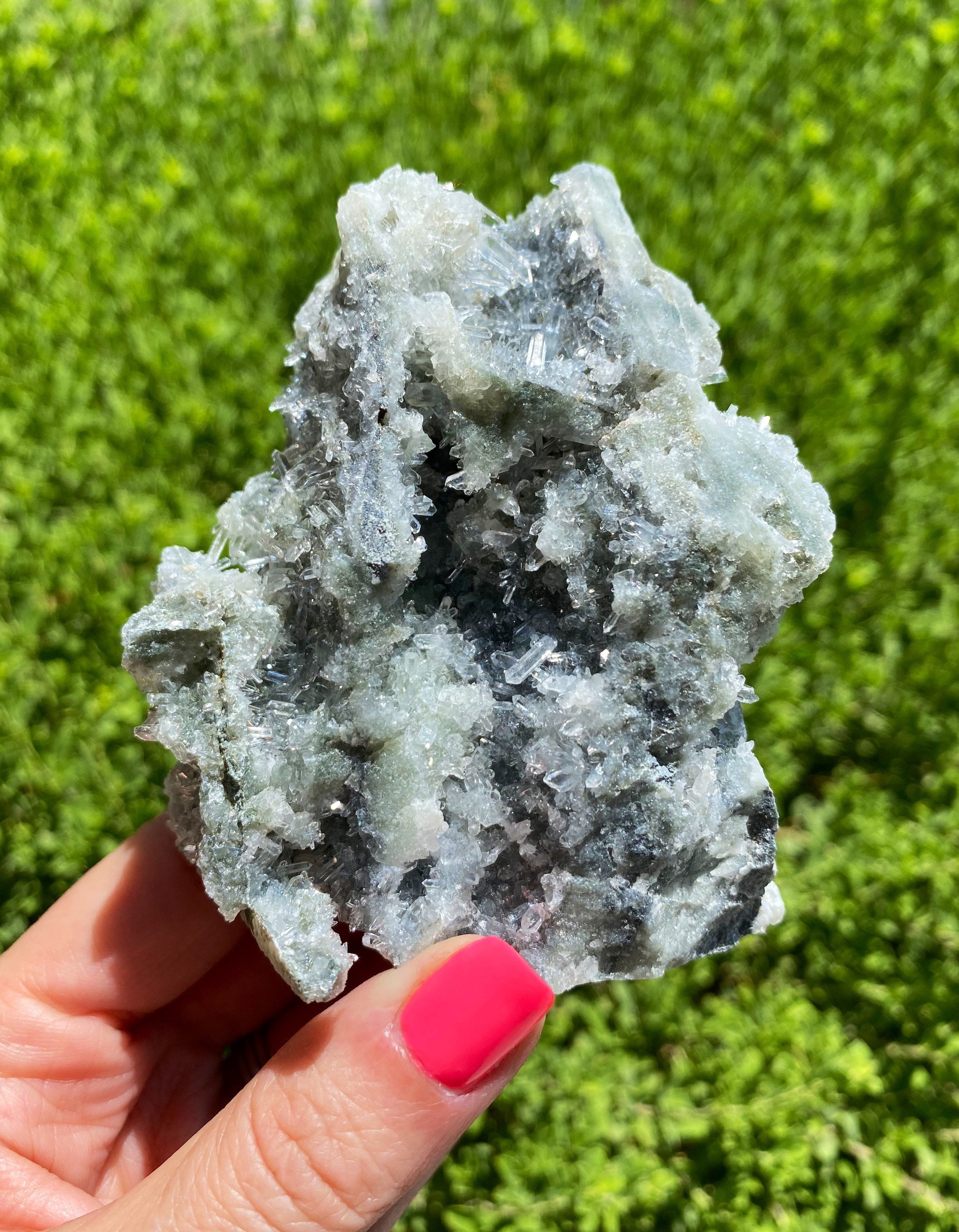 Crystal Needle Quartz Cluster 303g Etsy